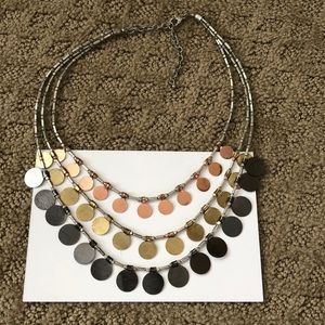 Multi-Layered and Mixed Metal Necklace
